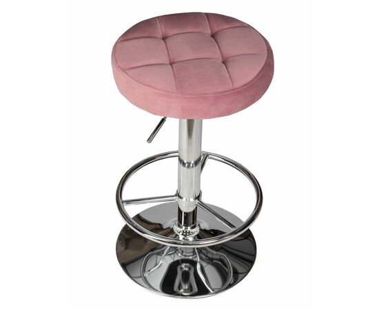 Табурет барный DOBRIN BRUNO, пудрово-розовый велюр (MJ9-32), Вариант: пудрово-розовый велюр (MJ9-32), изображение 2 | Интернет магазин мебели и декора LifeDekor