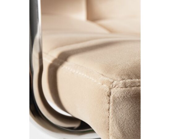 Стул барный DOBRIN KRUGER ARM, бежевый велюр (MJ9-10), Вариант: бежевый велюр (MJ9-10), изображение 8 | Интернет магазин мебели и декора LifeDekor