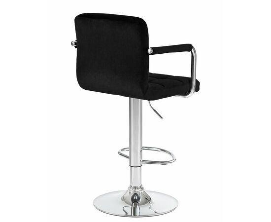 Стул барный DOBRIN KRUGER ARM, черный велюр (MJ9-101), Вариант: черный велюр (MJ9-101), изображение 4 | Интернет магазин мебели и декора LifeDekor