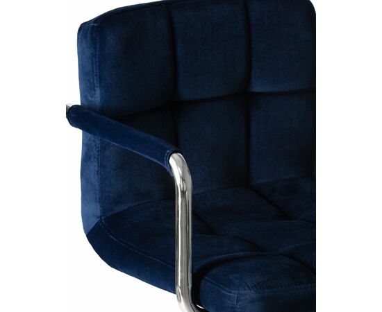 Стул барный DOBRIN KRUGER ARM, синий велюр (MJ9-117), Вариант: синий велюр (MJ9-117), изображение 7 | Интернет магазин мебели и декора LifeDekor