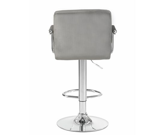Стул барный DOBRIN KRUGER ARM, серый велюр (MJ9-75), Вариант: серый велюр (MJ9-75), изображение 5 | Интернет магазин мебели и декора LifeDekor