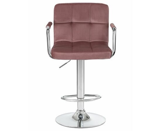 Стул барный DOBRIN KRUGER ARM, пудрово-розовый велюр (MJ9-32), Вариант: пудрово-розовый велюр (MJ9-32), изображение 6 | Интернет магазин мебели и декора LifeDekor
