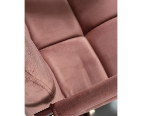 Стул барный DOBRIN KRUGER ARM, пудрово-розовый велюр (MJ9-32), Вариант: пудрово-розовый велюр (MJ9-32), изображение 8 | Интернет магазин мебели и декора LifeDekor