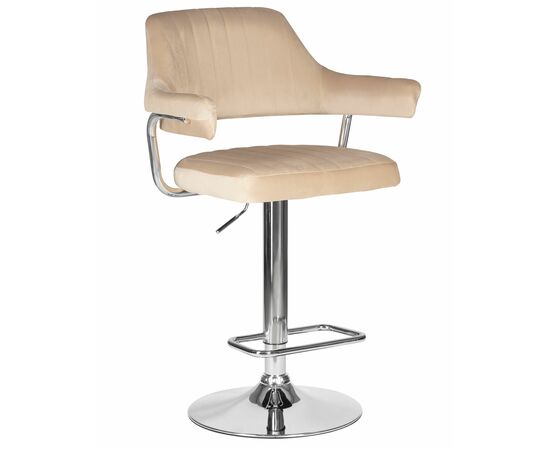 Стул барный DOBRIN CHARLY, бежевый велюр (MJ9-10), Вариант: бежевый велюр (MJ9-10) | Интернет магазин мебели и декора LifeDekor