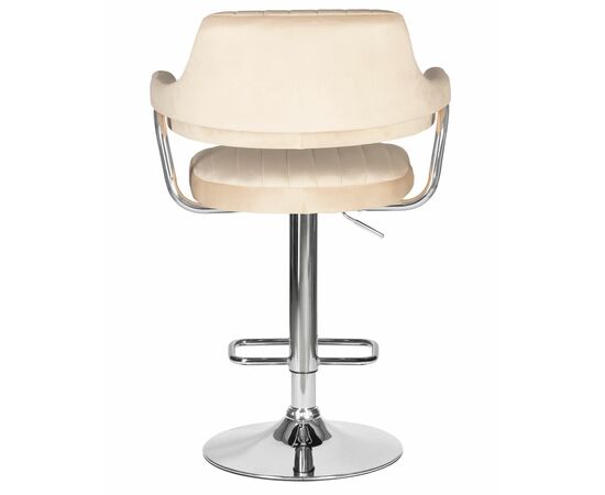 Стул барный DOBRIN CHARLY, бежевый велюр (MJ9-10), Вариант: бежевый велюр (MJ9-10), изображение 5 | Интернет магазин мебели и декора LifeDekor