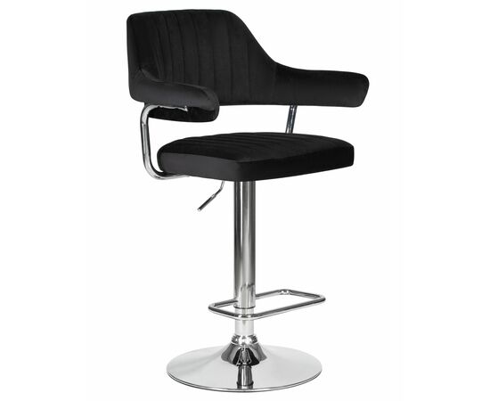 Стул барный DOBRIN CHARLY, черный велюр (MJ9-101), Вариант: черный велюр (MJ9-101), изображение 2 | Интернет магазин мебели и декора LifeDekor