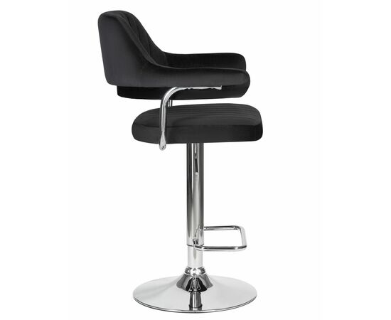 Стул барный DOBRIN CHARLY, черный велюр (MJ9-101), Вариант: черный велюр (MJ9-101), изображение 3 | Интернет магазин мебели и декора LifeDekor