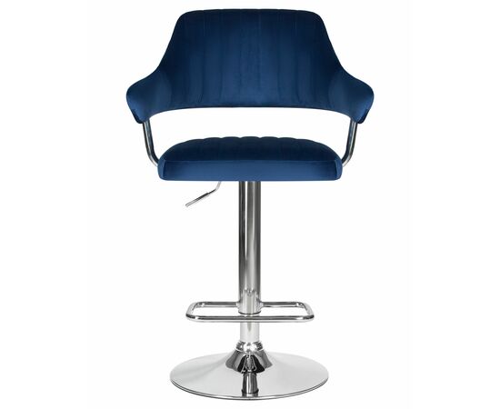 Стул барный DOBRIN CHARLY, синий велюр (MJ9-117), Вариант: синий велюр (MJ9-117), изображение 6 | Интернет магазин мебели и декора LifeDekor
