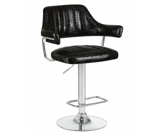 Стул барный DOBRIN CHARLY, чёрный крокодил, Вариант: чёрный крокодил | Интернет магазин мебели и декора LifeDekor