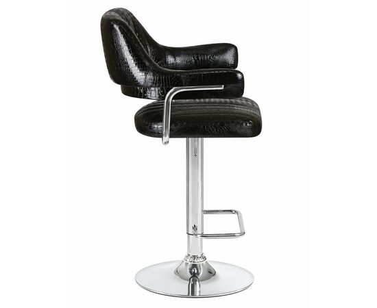 Стул барный DOBRIN CHARLY, чёрный крокодил, Вариант: чёрный крокодил, изображение 3 | Интернет магазин мебели и декора LifeDekor
