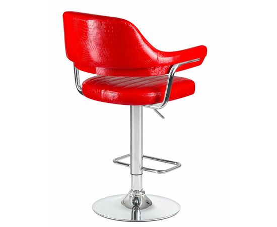 Стул барный DOBRIN CHARLY, красный крокодил, Вариант: красный крокодил, изображение 4 | Интернет магазин мебели и декора LifeDekor