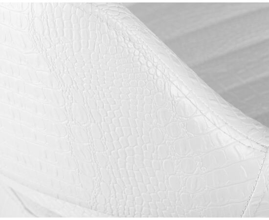 Стул барный DOBRIN CHARLY, белый крокодил, Вариант: белый крокодил, изображение 8 | Интернет магазин мебели и декора LifeDekor