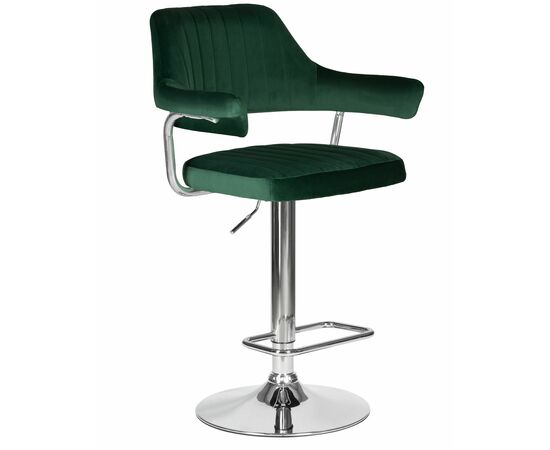 Стул барный DOBRIN CHARLY, зеленый велюр (MJ9-88), Вариант: зеленый велюр (MJ9-88), изображение 2 | Интернет магазин мебели и декора LifeDekor