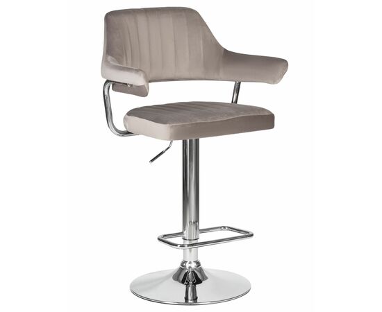 Стул барный DOBRIN CHARLY, серый велюр (MJ9-75), Вариант: серый велюр (MJ9-75) | Интернет магазин мебели и декора LifeDekor