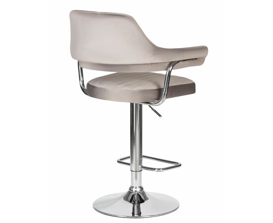 Стул барный DOBRIN CHARLY, серый велюр (MJ9-75), Вариант: серый велюр (MJ9-75), изображение 4 | Интернет магазин мебели и декора LifeDekor