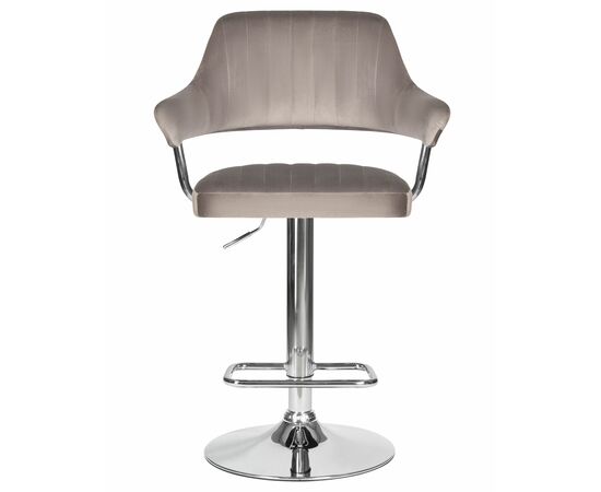 Стул барный DOBRIN CHARLY, серый велюр (MJ9-75), Вариант: серый велюр (MJ9-75), изображение 6 | Интернет магазин мебели и декора LifeDekor