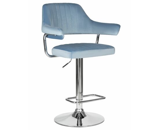 Стул барный DOBRIN CHARLY, пудрово-голубой велюр (MJ9-74), Вариант: пудрово-голубой велюр (MJ9-74) | Интернет магазин мебели и декора LifeDekor