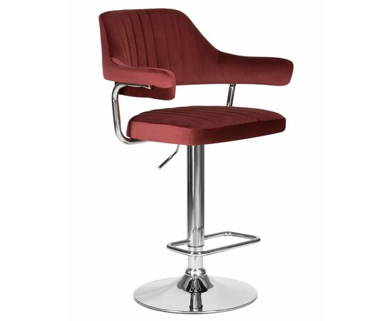 Стул барный DOBRIN CHARLY, винный велюр (MJ9-35), Вариант: винный велюр (MJ9-35), изображение 2 | Интернет магазин мебели и декора LifeDekor