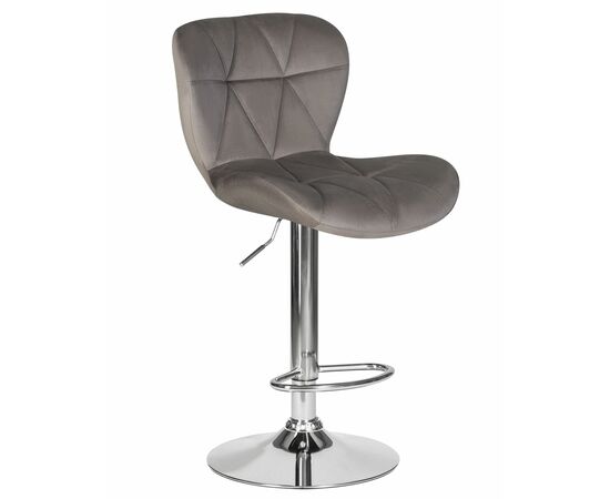 Стул барный DOBRIN BARNY, серый велюр (MJ9-75), Вариант: серый велюр (MJ9-75) | Интернет магазин мебели и декора LifeDekor