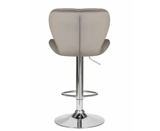 Стул барный DOBRIN BARNY, серый велюр (MJ9-75), Вариант: серый велюр (MJ9-75), изображение 5 | Интернет магазин мебели и декора LifeDekor