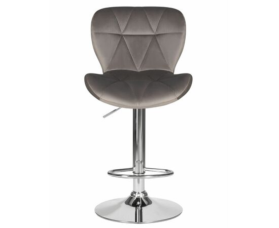 Стул барный DOBRIN BARNY, серый велюр (MJ9-75), Вариант: серый велюр (MJ9-75), изображение 6 | Интернет магазин мебели и декора LifeDekor