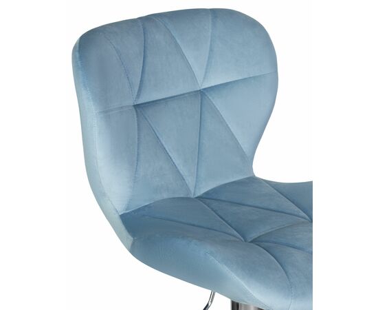 Стул барный DOBRIN BARNY, пудрово-голубой велюр (MJ9-74), Вариант: пудрово-голубой велюр (MJ9-74), изображение 7 | Интернет магазин мебели и декора LifeDekor