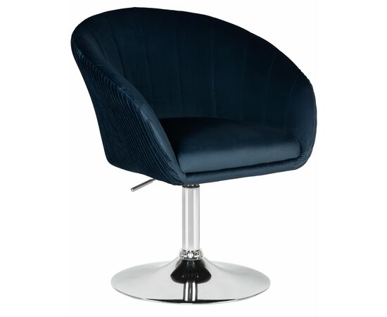 Кресло дизайнерское DOBRIN EDISON, синий велюр (1922-20), Вариант: синий велюр (1922-20) | Интернет магазин мебели и декора LifeDekor