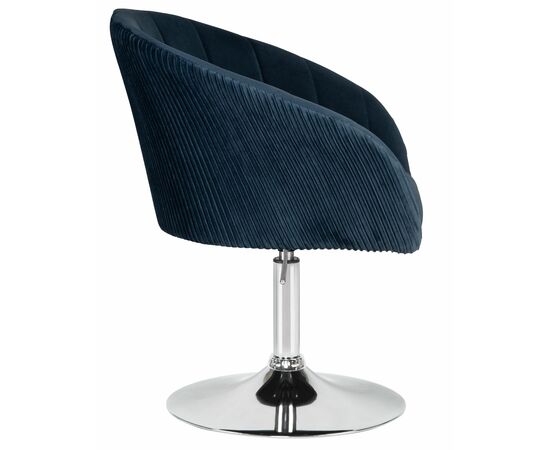 Кресло дизайнерское DOBRIN EDISON, синий велюр (1922-20), Вариант: синий велюр (1922-20), изображение 3 | Интернет магазин мебели и декора LifeDekor