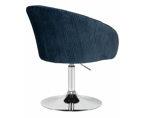 Кресло дизайнерское DOBRIN EDISON, синий велюр (1922-20), Вариант: синий велюр (1922-20), изображение 4 | Интернет магазин мебели и декора LifeDekor