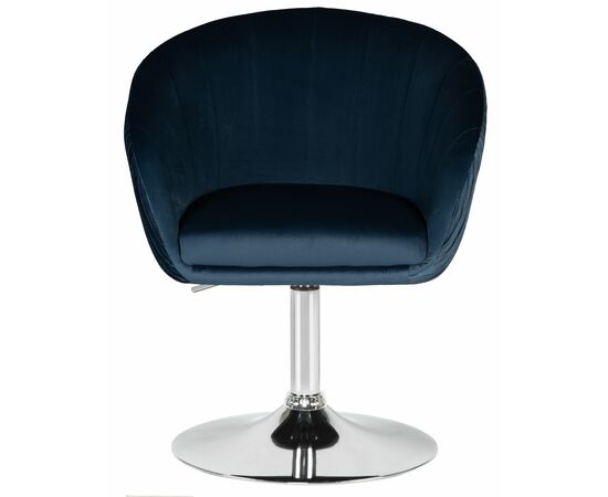 Кресло дизайнерское DOBRIN EDISON, синий велюр (1922-20), Вариант: синий велюр (1922-20), изображение 6 | Интернет магазин мебели и декора LifeDekor