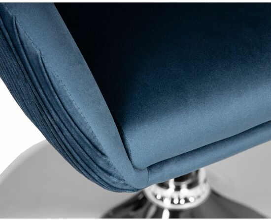 Кресло дизайнерское DOBRIN EDISON, синий велюр (1922-20), Вариант: синий велюр (1922-20), изображение 7 | Интернет магазин мебели и декора LifeDekor