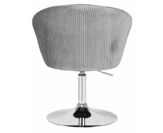 Кресло дизайнерское DOBRIN EDISON, серый велюр (1922-19), Вариант: серый велюр (1922-19), изображение 5 | Интернет магазин мебели и декора LifeDekor