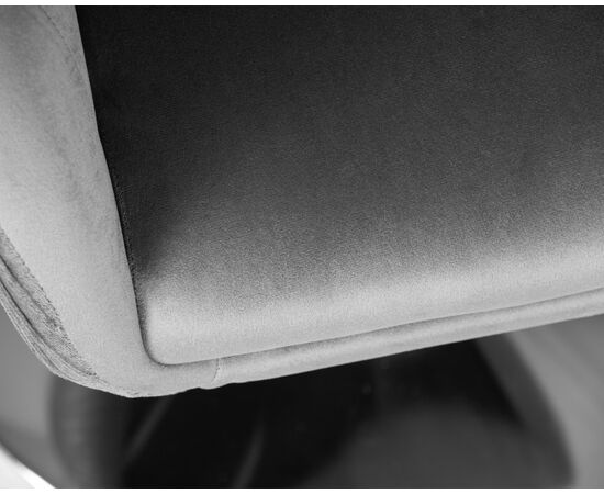 Кресло дизайнерское DOBRIN EDISON, серый велюр (1922-19), Вариант: серый велюр (1922-19), изображение 7 | Интернет магазин мебели и декора LifeDekor