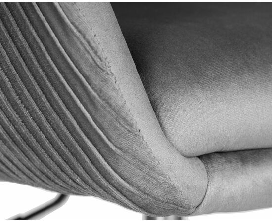 Кресло дизайнерское DOBRIN EDISON, серый велюр (1922-19), Вариант: серый велюр (1922-19), изображение 8 | Интернет магазин мебели и декора LifeDekor