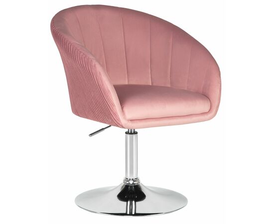 Кресло дизайнерское DOBRIN EDISON, розовый велюр (1922-16), Вариант: розовый велюр (1922-16) | Интернет магазин мебели и декора LifeDekor