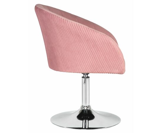 Кресло дизайнерское DOBRIN EDISON, розовый велюр (1922-16), Вариант: розовый велюр (1922-16), изображение 3 | Интернет магазин мебели и декора LifeDekor