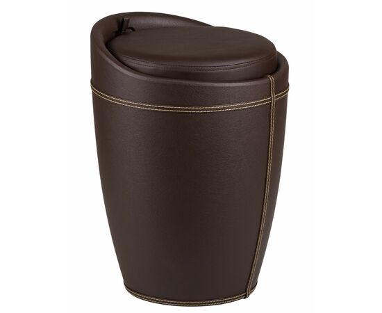 Табурет с местом для хранения LM-1100HPVC, коричневый, Вариант: коричневый, изображение 2 | Интернет магазин мебели и декора LifeDekor