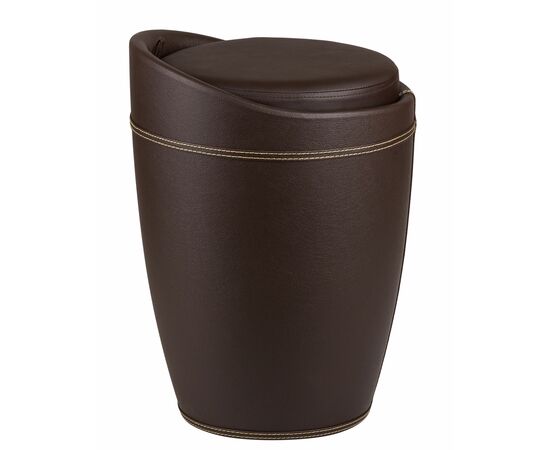 Табурет с местом для хранения LM-1100HPVC, коричневый, Вариант: коричневый, изображение 3 | Интернет магазин мебели и декора LifeDekor