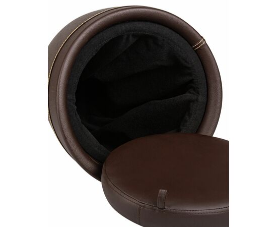 Табурет с местом для хранения LM-1100HPVC, коричневый, Вариант: коричневый, изображение 7 | Интернет магазин мебели и декора LifeDekor