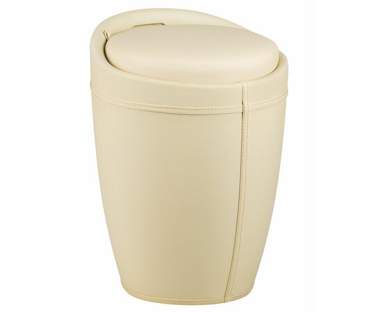 Табурет с местом для хранения LM-1100HPVC, кремовый, Вариант: кремовый | Интернет магазин мебели и декора LifeDekor