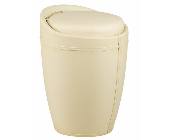 Табурет с местом для хранения LM-1100HPVC, кремовый, Вариант: кремовый, изображение 2 | Интернет магазин мебели и декора LifeDekor