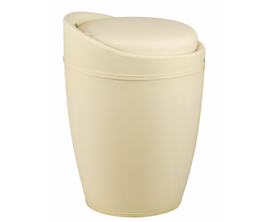 Табурет с местом для хранения LM-1100HPVC, кремовый, Вариант: кремовый, изображение 3 | Интернет магазин мебели и декора LifeDekor