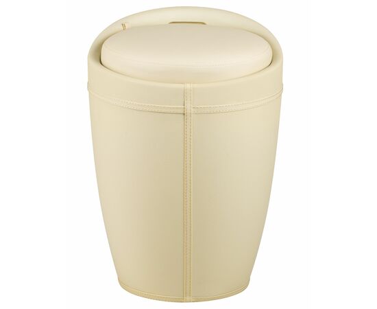 Табурет с местом для хранения LM-1100HPVC, кремовый, Вариант: кремовый, изображение 6 | Интернет магазин мебели и декора LifeDekor