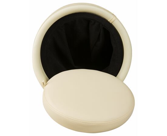 Табурет с местом для хранения LM-1100HPVC, кремовый, Вариант: кремовый, изображение 8 | Интернет магазин мебели и декора LifeDekor