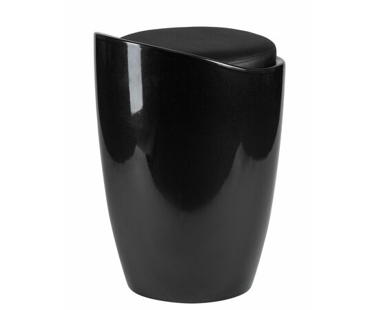 Табурет с местом для хранения LM-1100, чёрный, Вариант: чёрный, изображение 4 | Интернет магазин мебели и декора LifeDekor