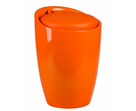 Табурет с местом для хранения LM-1100, оранжевый, Вариант: оранжевый, изображение 2 | Интернет магазин мебели и декора LifeDekor