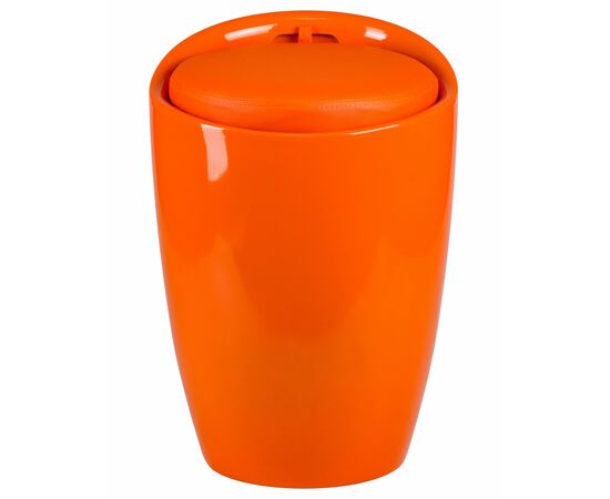 Табурет с местом для хранения LM-1100, оранжевый, Вариант: оранжевый, изображение 6 | Интернет магазин мебели и декора LifeDekor