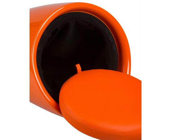 Табурет с местом для хранения LM-1100, оранжевый, Вариант: оранжевый, изображение 7 | Интернет магазин мебели и декора LifeDekor
