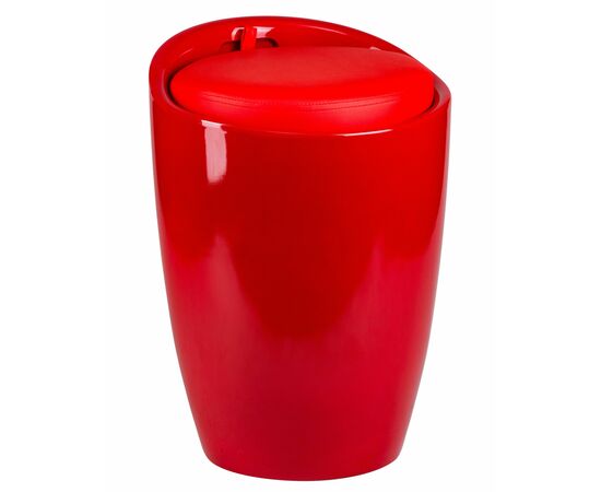 Табурет с местом для хранения LM-1100, красный, Вариант: красный | Интернет магазин мебели и декора LifeDekor