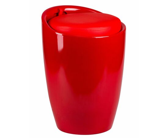 Табурет с местом для хранения LM-1100, красный, Вариант: красный, изображение 2 | Интернет магазин мебели и декора LifeDekor